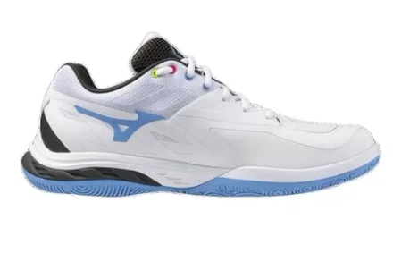 Мужские кроссовки для сквоша/бадминтона Mizuno Wave Fang 2 - white/pink tetra/all abroad