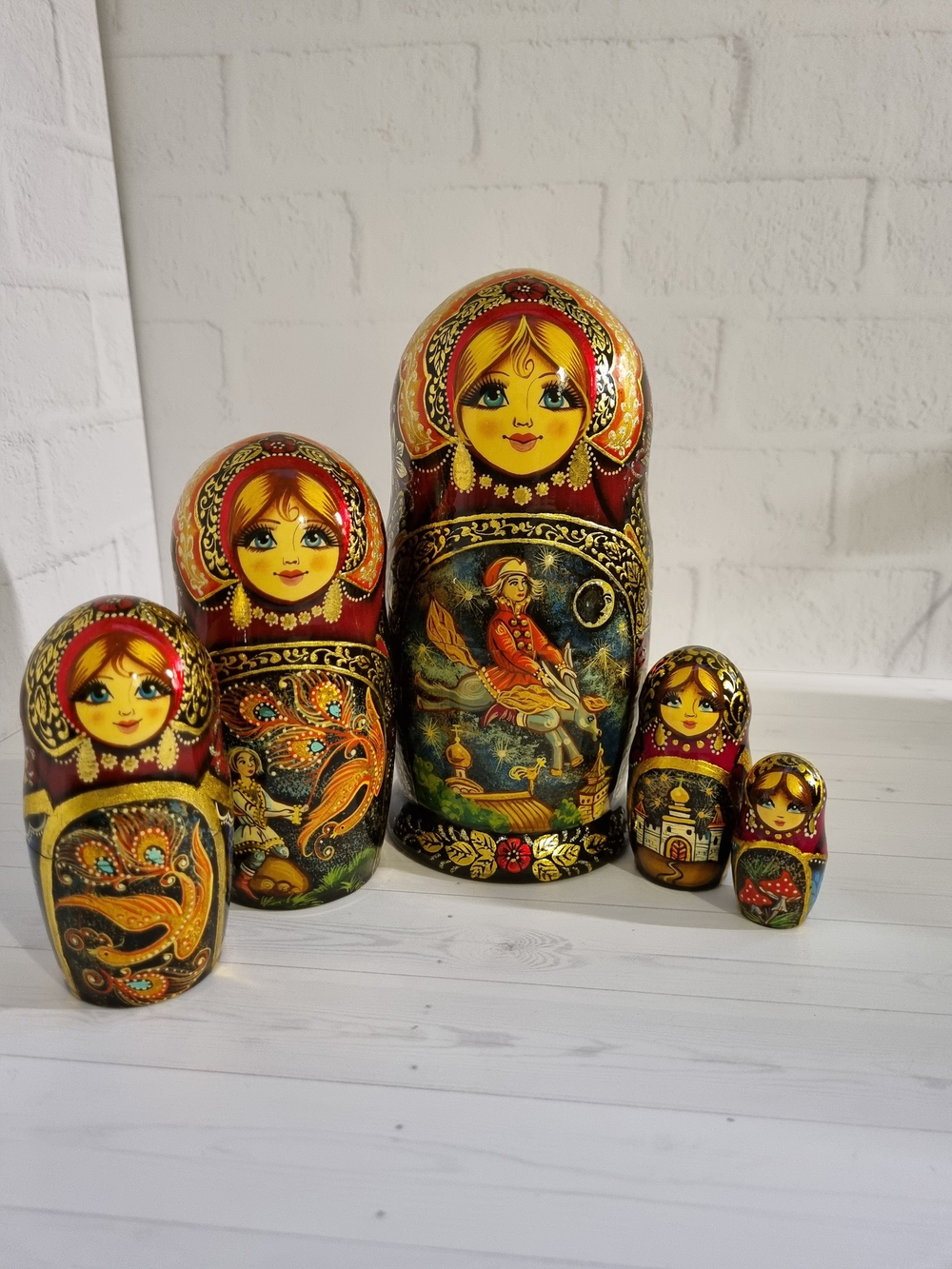 Матрешка 5 мест Конек горбунек