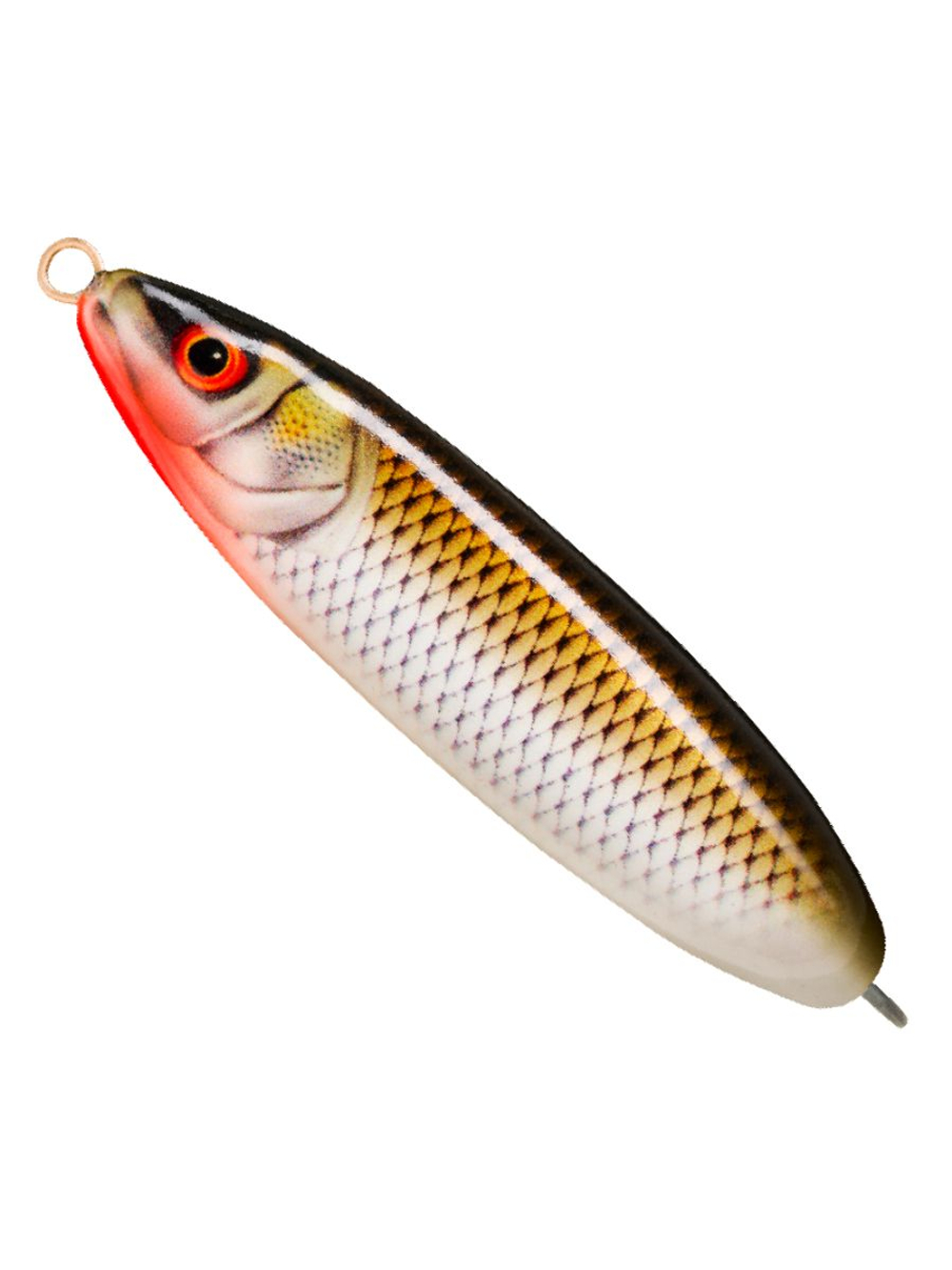 Блесна-незацепляйка рыболовная Rapala Minnow Spoon 08, 8 см, 22 г, ATRO