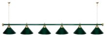 Лампа STARTBILLIARDS 6 пл. (плафоны золотые,штанга золотая,фурнитура золото)