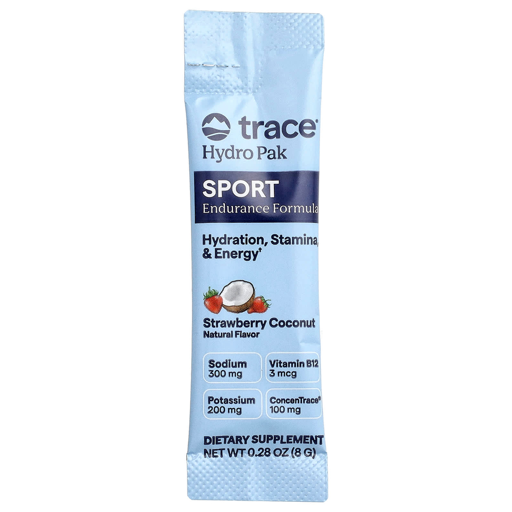 Trace, Hydro Pak Sport, Strawberry Coconut, 30 Stick Packs, 0.28 oz (8 g) Each