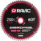 Диск пильный TCT по стали и сэндвич-панелям Ravic, 230х25,4 мм, Z=60, арт. 213.0230