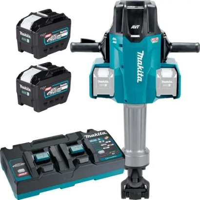 Аккумуляторный отбойный молоток с энергокомплектом Makita HM004GZ01L402