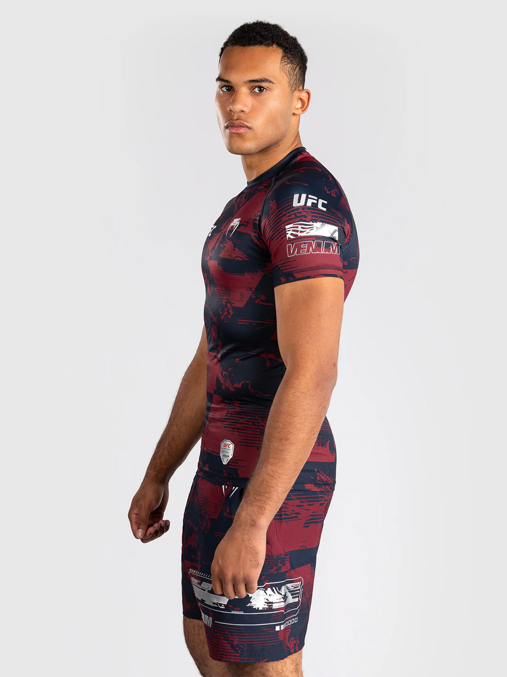 Рашгард Venum UFC Zenith Fight Week Navy Blue/Burgundy/Silver S/S