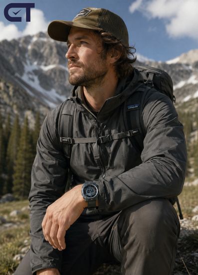 PRCASIO G-69-1DR PRO TREK мужские наручные часы — PRO TREK с Triple Sensor, солнечным питанием и Duplex LCD