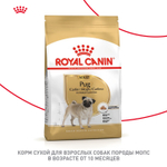 Royal Canin Pug Adult Мопс Эдалт Корм сухой для взрослых собак породы Мопс от 10 месяцев 1,5кг