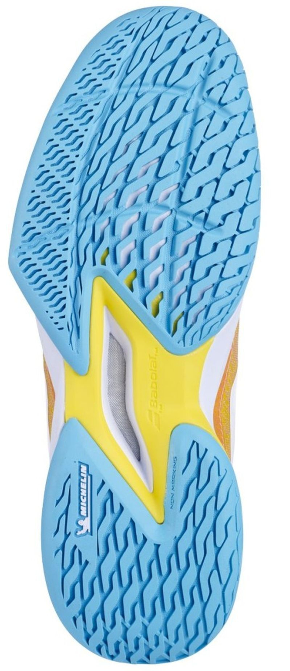 Женские теннисные кроссовки Babolat Jet Mach 3 All Court - coral/gold fusion