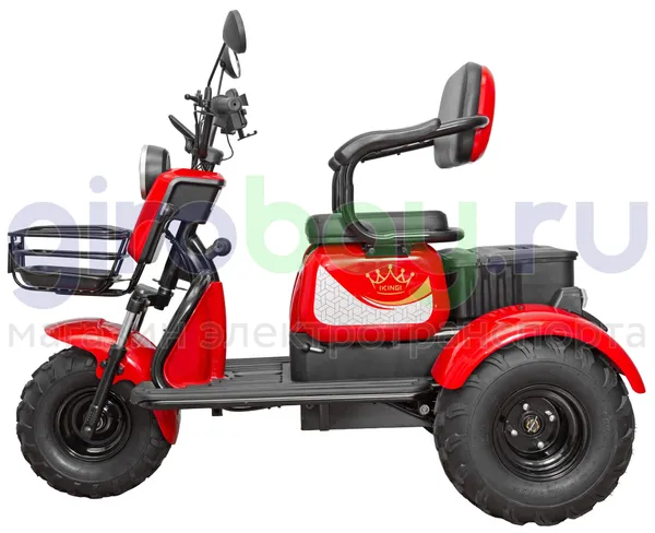 Электротрицикл IKINGI SIBTRIKE T3 Pro MAX 1000W (60V/30Ah) - Красный фото №12