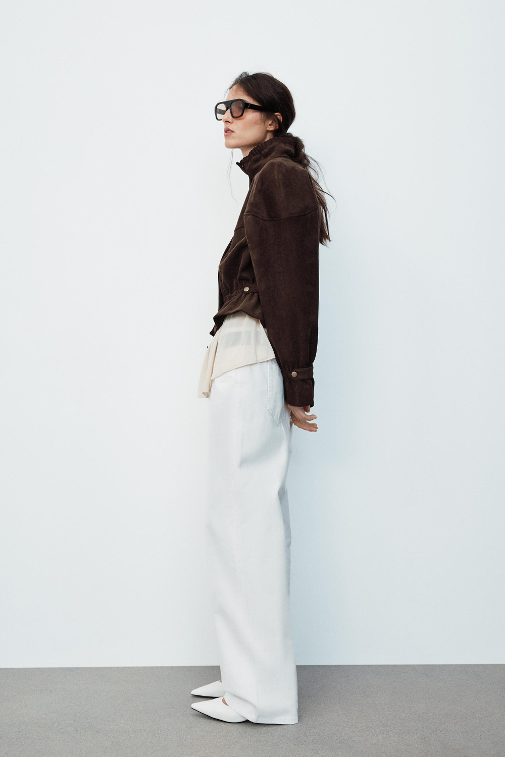 КУРТКА ИЗ ИСКУССТВЕННОЙ ЗАМШИ — ZARA