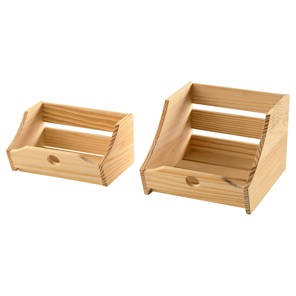 IKEA CHOKLADHAJ  (ИКЕА СХОКЛАДХАЙ)  -  Контейнеры для продуктов, 2 шт - дерево