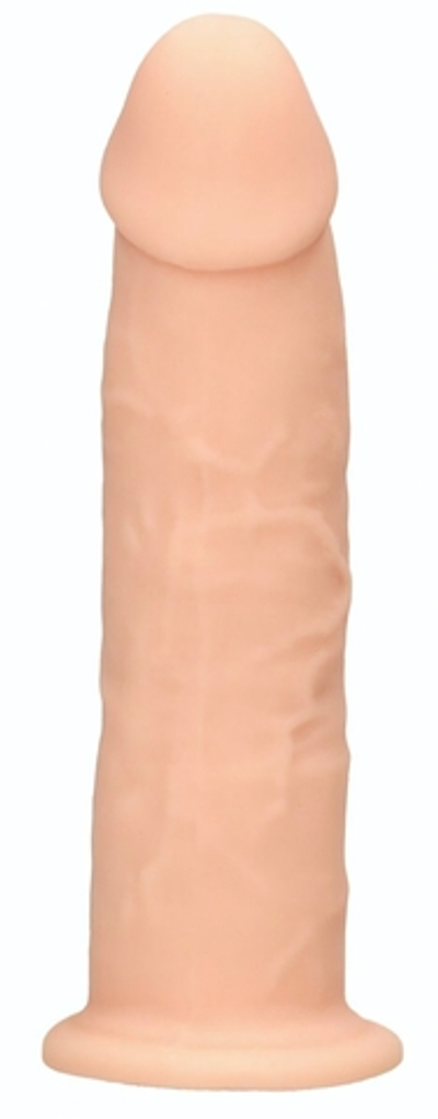 Телесный фаллоимитатор без мошонки Silicone Dildo Without Balls - 19,2 см. (Цвет: телесный)