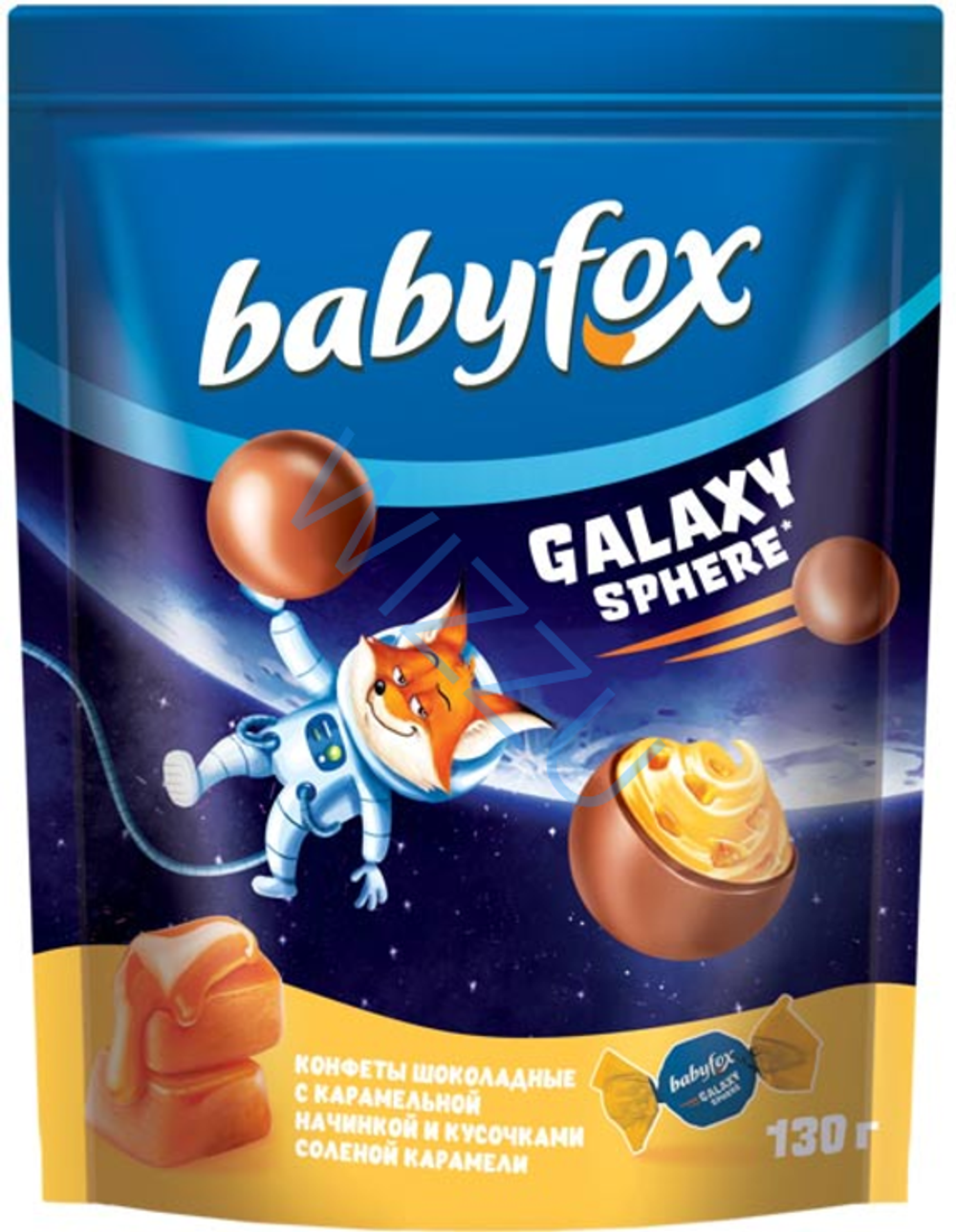 Конфеты Babyfox с соленой карамелью, 130 г