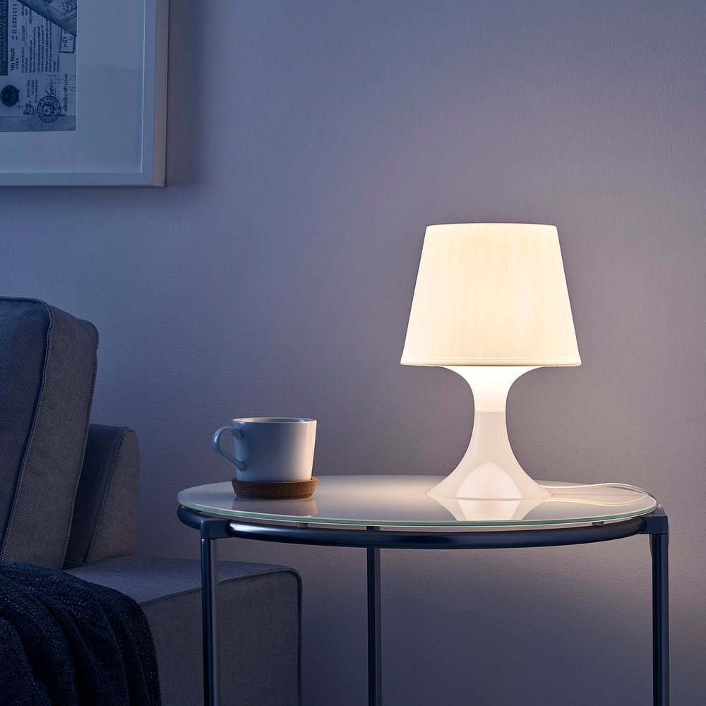 IKEA LAMPAN  (ИКЕА ЛАМПАН)  -  Настольная лампа - белый 29 см