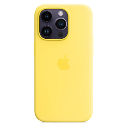 Силиконовый чехол с поддержкой MagSafe Apple Silicone Case для iPhone 14 Pro, Canary Yellow (Канареечный)