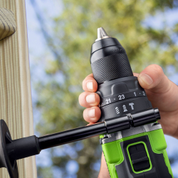 Дрель-шуруповерт ударная Greenworks GD24DD140, 24V,бесщеточная, 140Нм, anti-kickback,без АКБ и ЗУ, 3707607