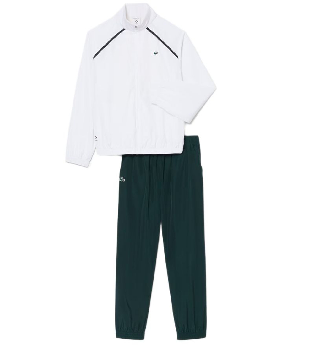 Мужской теннисный спортивный костюм Lacoste Tennis x Daniil Medvedev - white/green