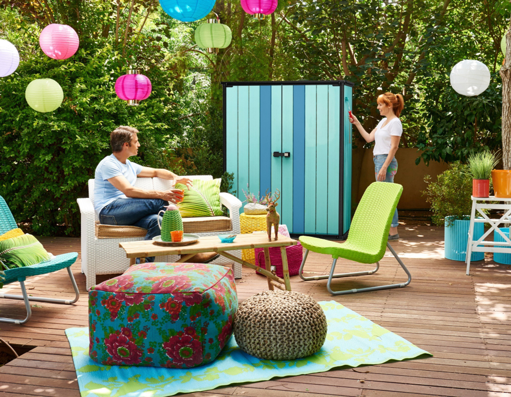 Уличный шкаф пластиковый Keter High Store Plus 1400 л