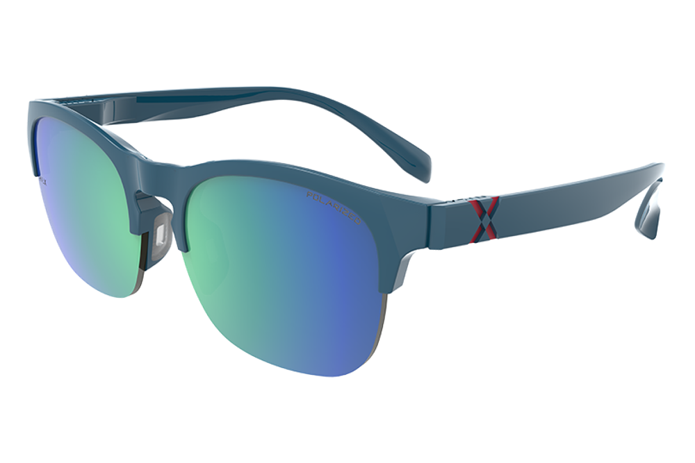 Спортивные очки HILX Interloop Shiny Solid Green / Green Mirror Polarized Lens
