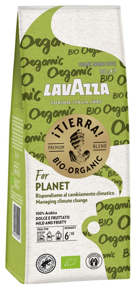 Кофе молотый Lavazza Tierra Bio-Organic For Planet, 180 г