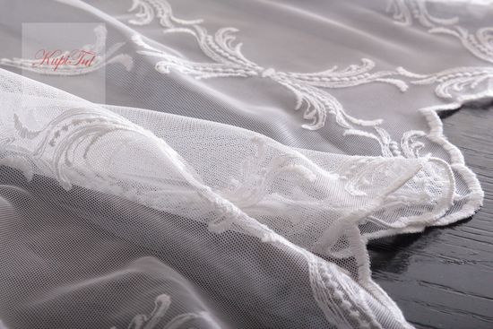 Тюль с вышивкой Милана (молочный)