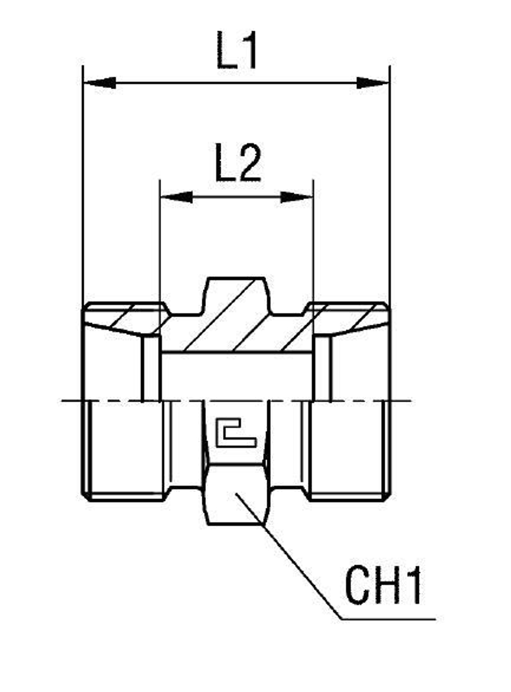 Соединение P DL18 26х1.5 (корпус)