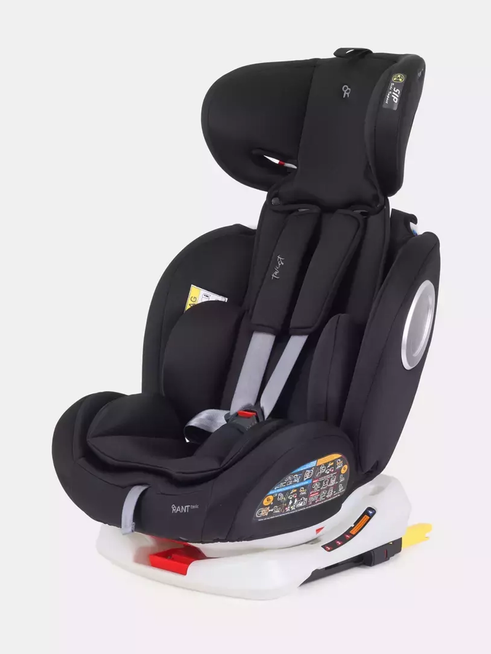 Автокресло YC06 "Twist" isofix RANT basic (Black) группа 0+-1-2-3 (0-36 кг)