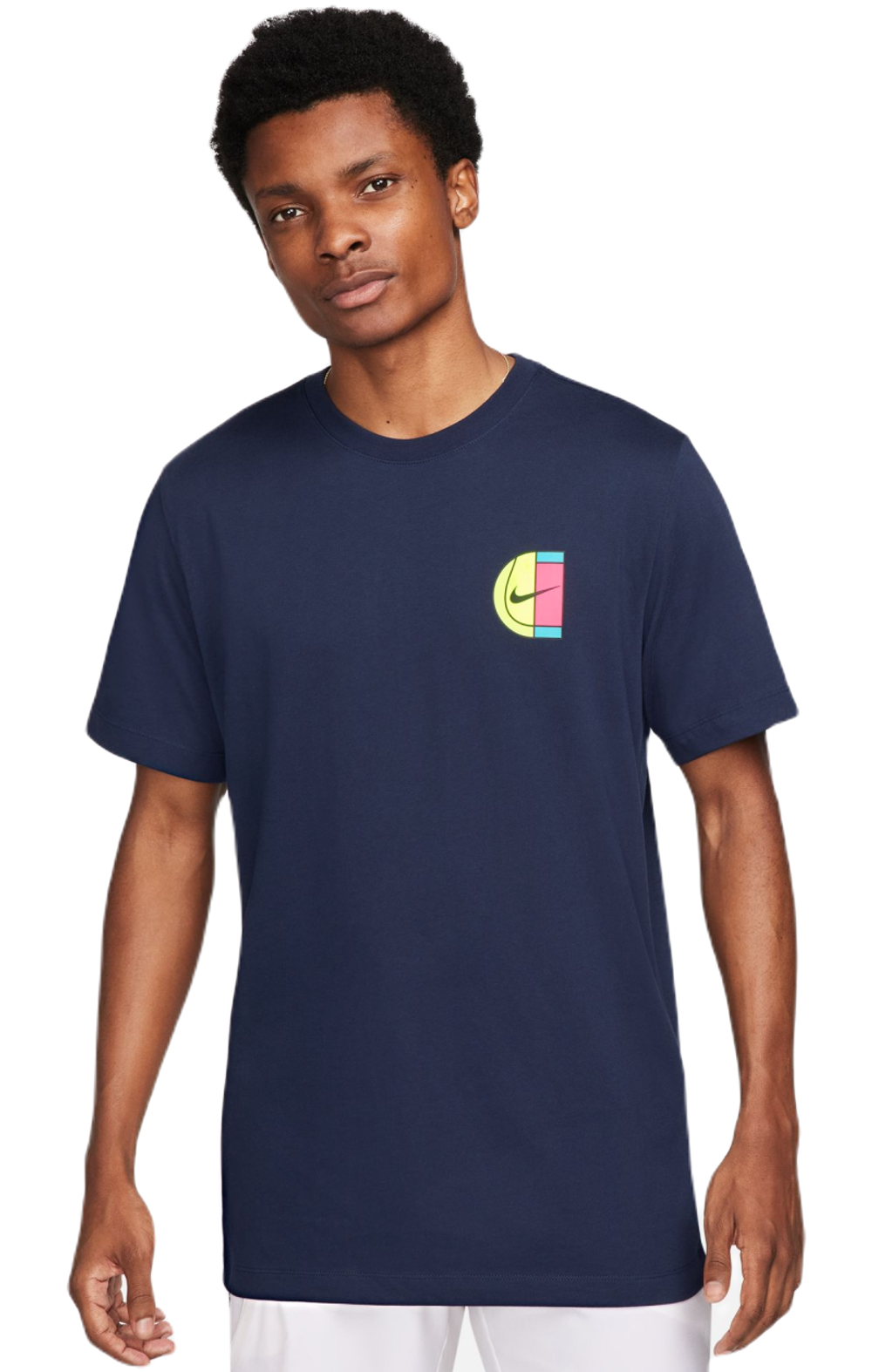 Мужская теннисная футболка Nike Court Open T-Shirt - obsidian