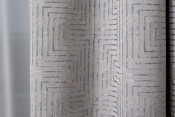 Ткань Портьера 275x260 Garda Decor Gloss серая Серый