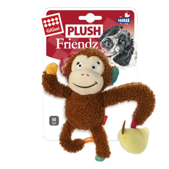 Gigwi Игрушка для собак с бананом и пищалкой, 21см