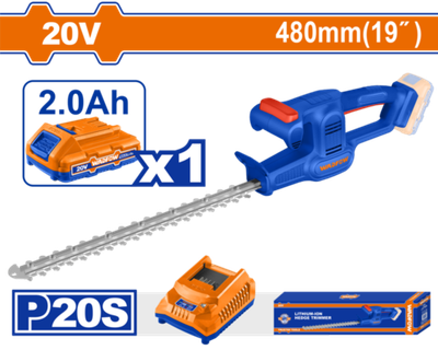 Кусторез аккумуляторный 20В, 480 мм (4) WADFOW WLYP5181