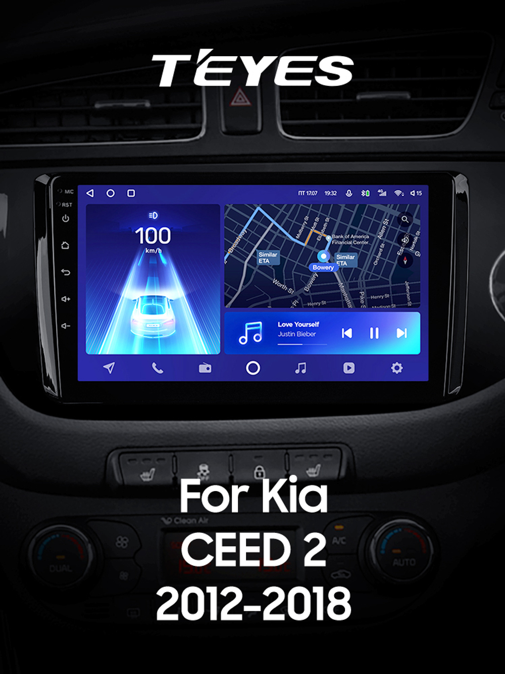 Teyes CC2 Plus 9"для KIA Ceed 2 2012-2018 (прав)