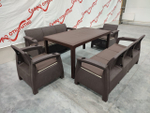 Обеденный комплект под ротанг YALTA FAMILY MAXI SET