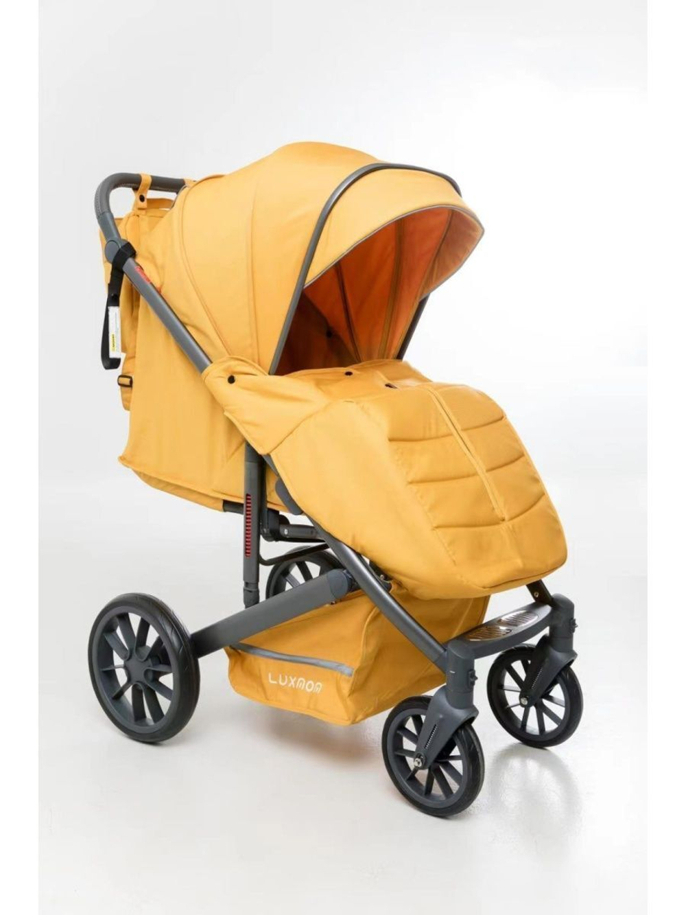 Прогулочная коляска Luxmom 790, с сумкой ,амортизаторами,yellow