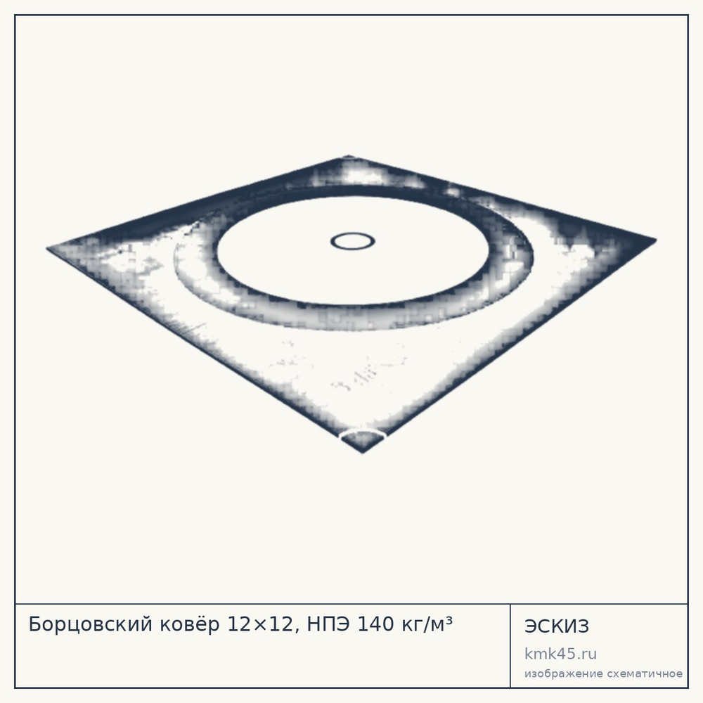 Борцовский ковёр 12×12, НПЭ 140 кг/м³ — от 292 000 ₽