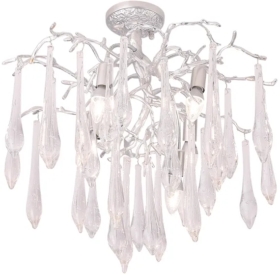 Потолочная люстра Reina REINA PL5 D600 SILVER PATINA Crystal Lux