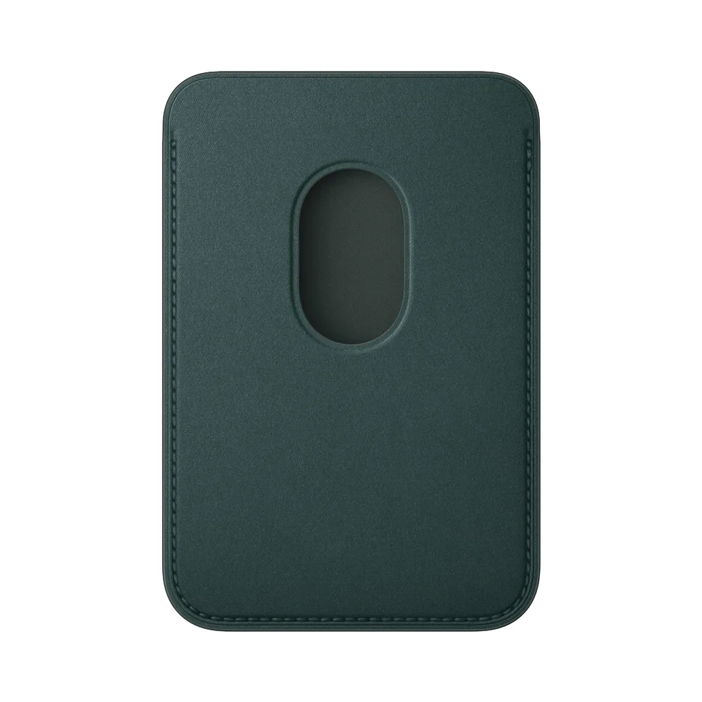 Тканевый чехол-бумажник с поддержкой MagSafe Apple FineWoven Wallet (2023), Dark Green (Темно-зеленый)