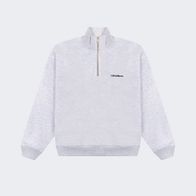 Cвитшот UNIFORM Half-zip Heavy Classic, серый меланж