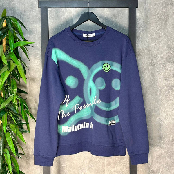 Свитшот Qwentiny Smile blue
