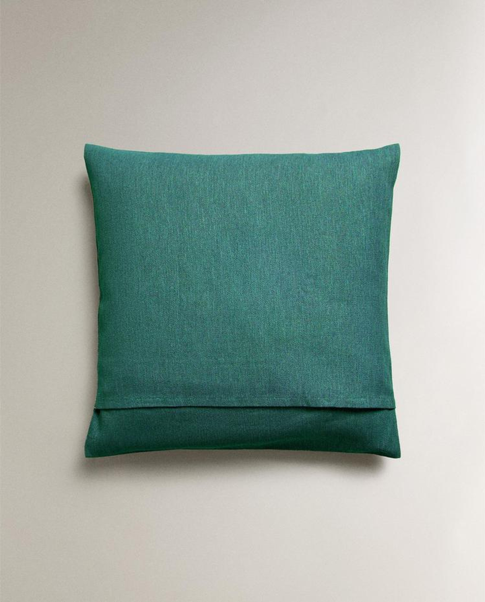 ZARA HOME ОДНОТОННАЯ НАВОЛОЧКА, БИРЮЗОВЫЙ