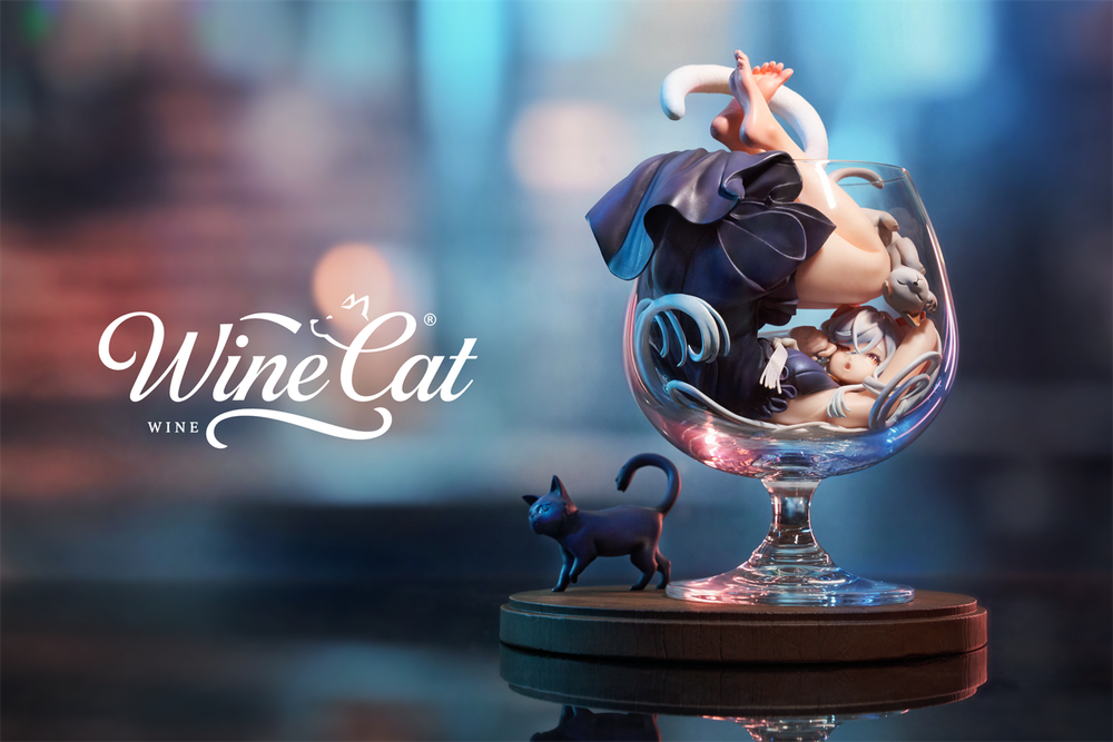 Лунная кошка в бокале / Moonlight Cat in a Glass