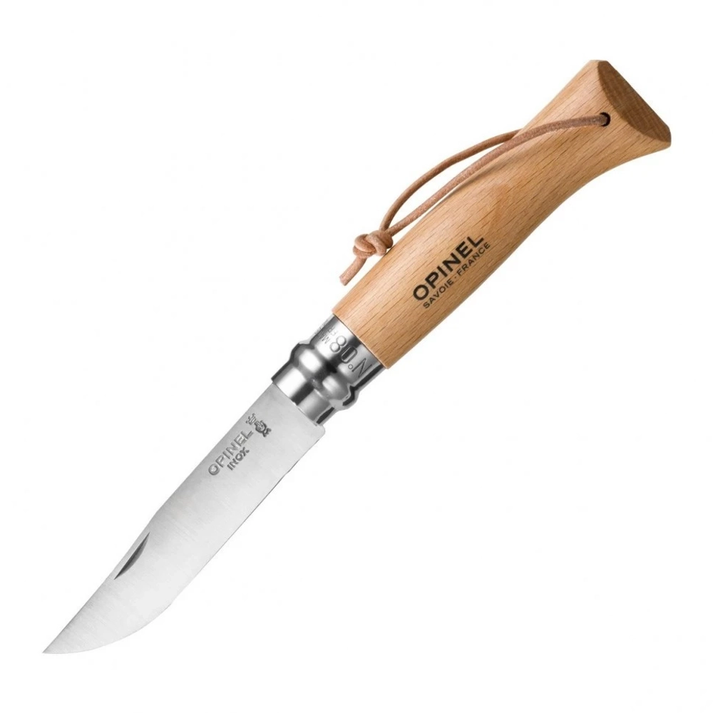 Нож складной Opinel 8 VRI с темляком
