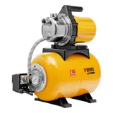 Насосная станция PS-800X, 800 Вт, 3200 л/ч, ресивер 24 л, напор 38 м, нержавейка Denzel — фото 1