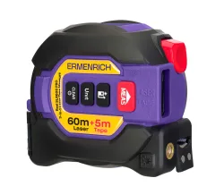 Рулетка с лазерным дальномером («3 в 1») Ermenrich Reel SLR600 PRO с лого на лицевой панели