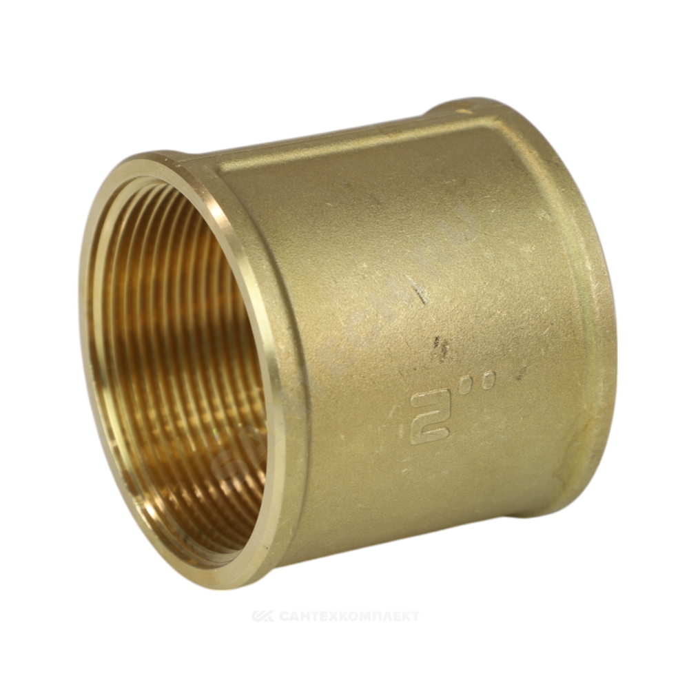 Муфта латунь Ду 15 (1/2") ВР/ВР LD LD.65.502.15