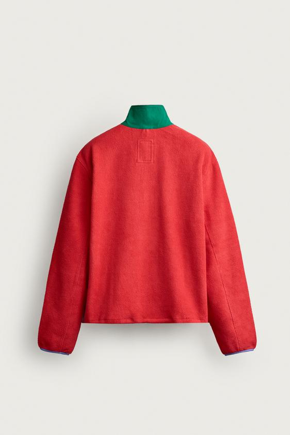 ZARA - FRUIT OF THE LOOM™ ТОЛСТОВКА ИЗ КОНТРАСТНОГО ФЛИСА, КРАСНЫЙ