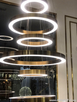 люстра реплика Light Ring Horizontal Lamp by HENGE style ( 5 rings )