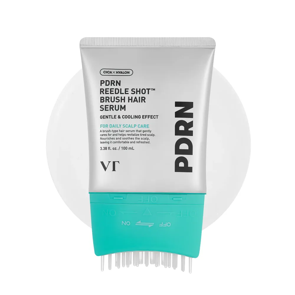 VT Cosmetics Массажная сыворотка с ПДРН для кожи головы PDRN Reedle Shot Brush Hair Serum