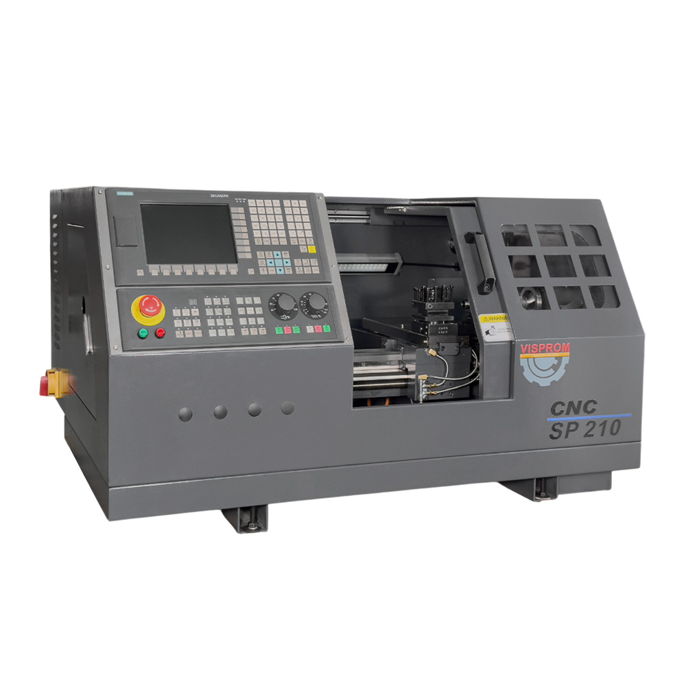 VISPROM SP210 CNC Токарный станок с ЧПУ с горизонтальной станиной