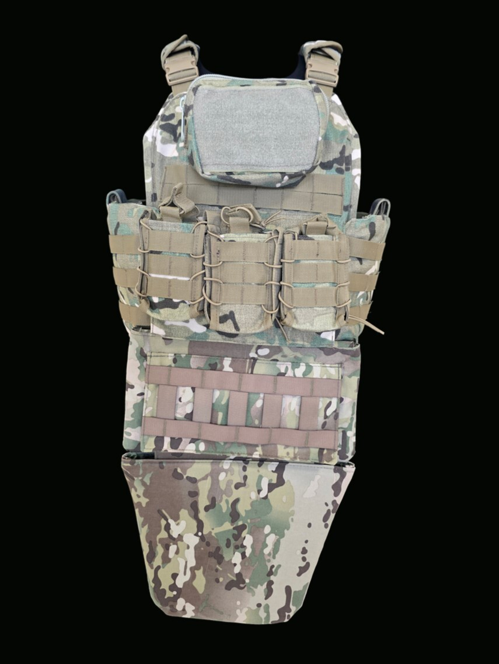 Жилет М1 + напашник, живот + защитные вставки СВМПЭ Бр1, С2