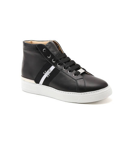 Кожаные кроссовки stripe Philipp Plein - черный(USC0232 PLE010N)